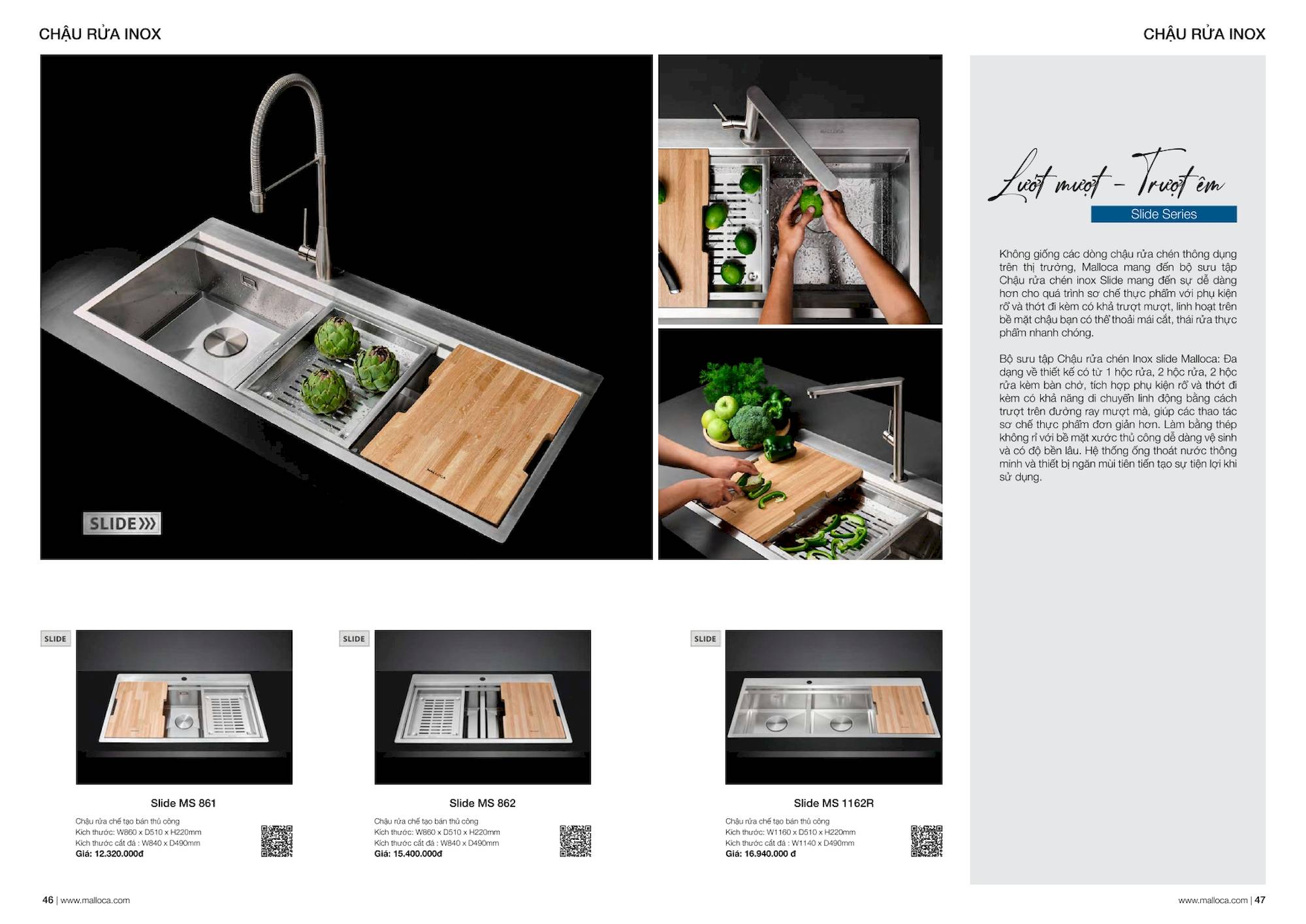 Thiết bị bếp MALLOCA Catalogue và Bảng giá mới nhất 2024 /Page 23